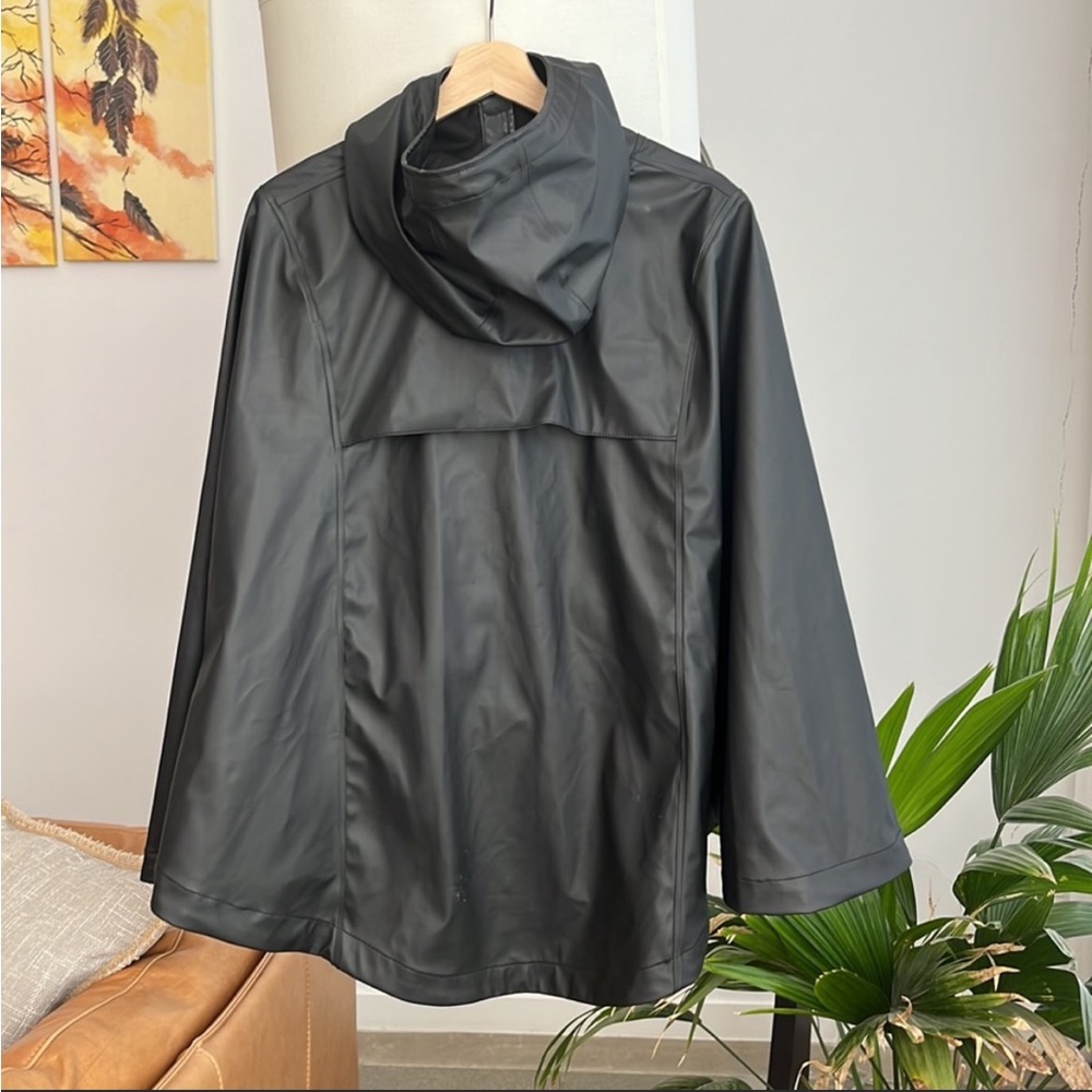 Herschel Supply Company Black Hooded Rain Cape - Picture 9 of 11